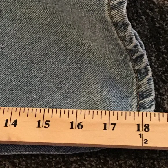 Levi's Vtg Y2K Women's Hi Rise Denim Shorts 14R - Picture 12 of 12